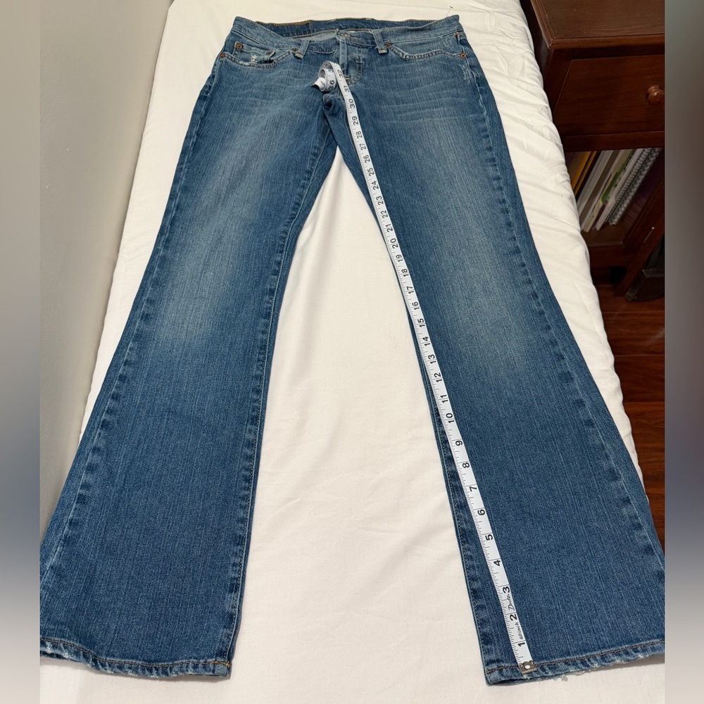 Lucky Brand Blue Wide-Leg Denim Jeans